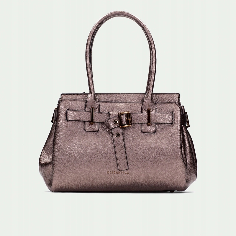 Španělská dámská kabelka Hispanitas BI254146 Metalická Hnědá