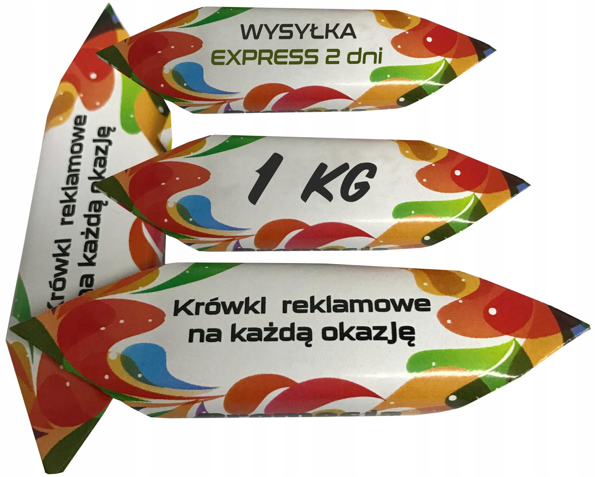 Bonbóny Krówki s vlastním logem vnitřní potisk 1 kg expres
