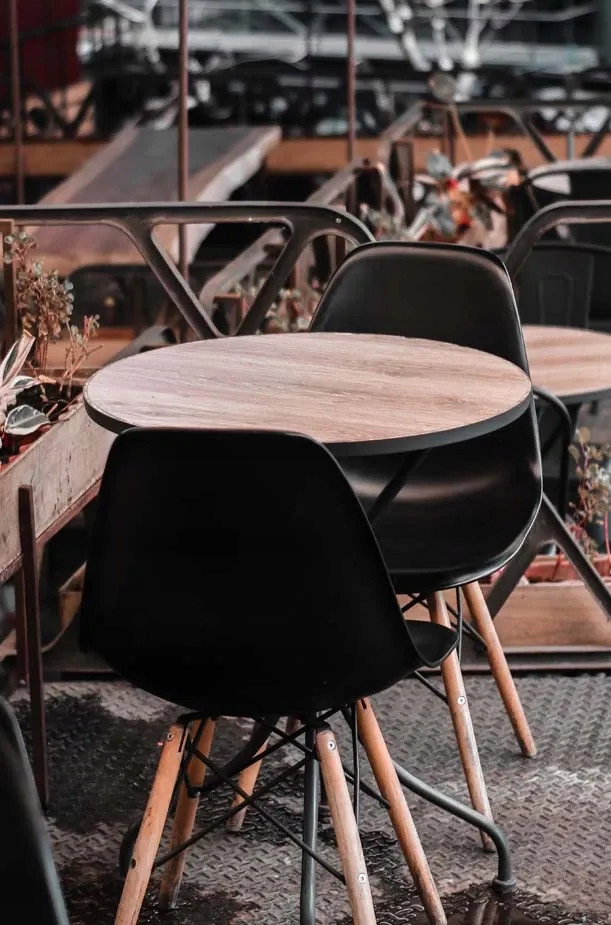 4x Krzesło Skandynawskie CZARNE Krzesła do Pokoju Kuchni Biura PREMIUM Kod producenta K002CX4