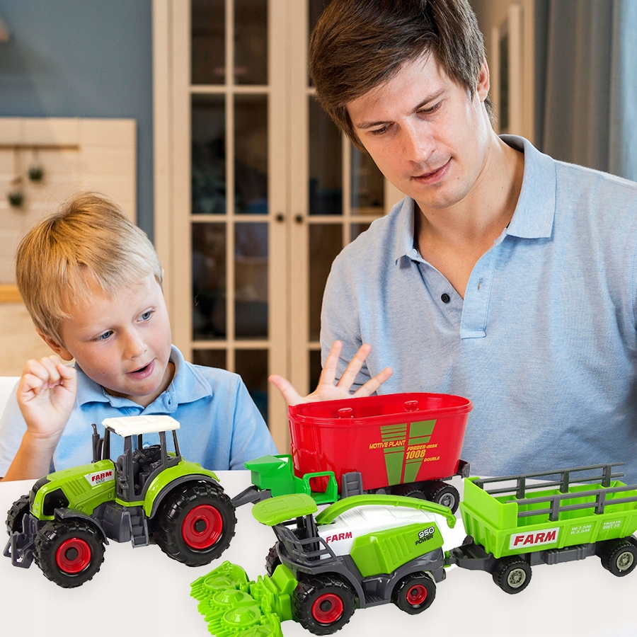 ZESTAW MASZYN ROLNICZYCH POJAZDY ROLNICZE TRAKTOR KOMBAJN PRZYCZEPA 6w1 Rodzaj pojazdu traktor