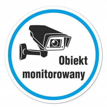 

Naklejka Informacyjna Obiekt Monitorowany Kamera