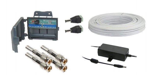 MONITORING 4 KAMERY ZEWNETRZNE KOPUŁOWE 8MPX UHD Model DVS-XVR0401-N8+ 2xHA8028ND-IRS