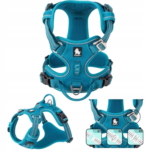 Levně Postroj Guard TrueLove M pro psa Beagle Buldok – Premium nastavitelný, pevný