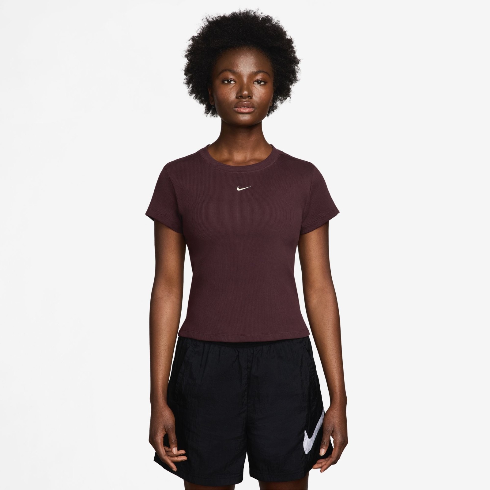 Dámské triko Nike Sportswear Womens Tight Ribbed Short-Sleeve T-Shirt