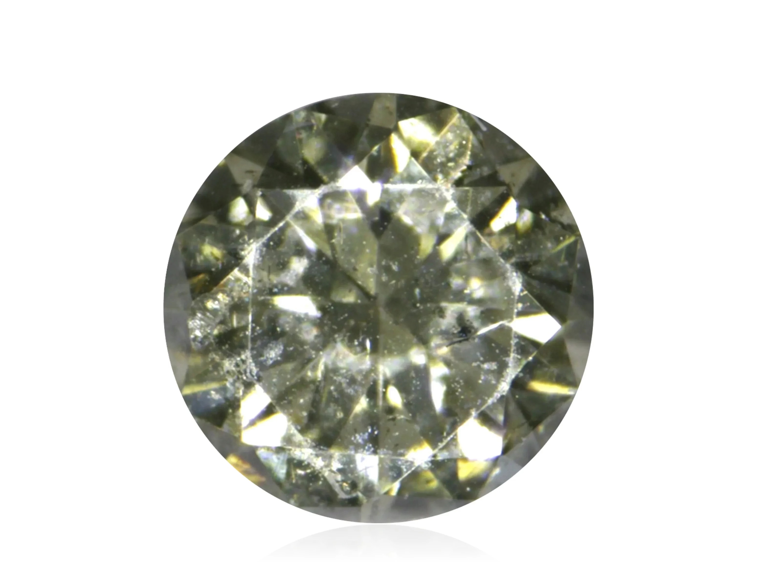 Přírodní Diamant 0.02ct Zelený Briliant SI2 eCertifikát Wbd