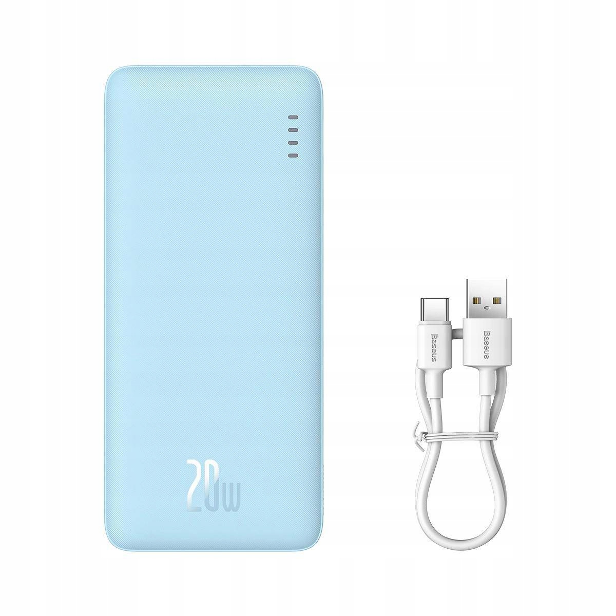 Baseus Airpow Fast Charge Power Bank 10000Mah 20W Galaxy Blue
