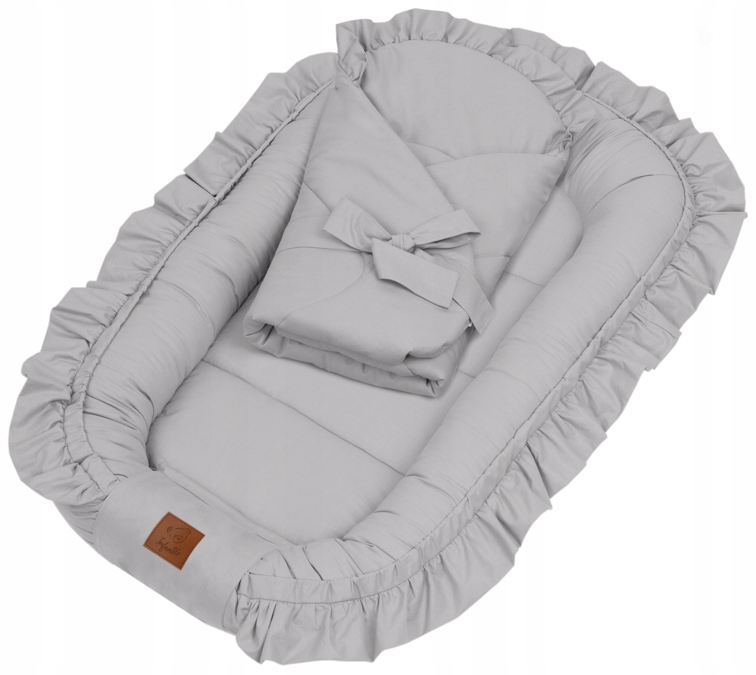 INFANTILO KOKON NIEMOWLĘCY BAWEŁNIANY Z FALBANKĄ EAN (GTIN) 5902687192755