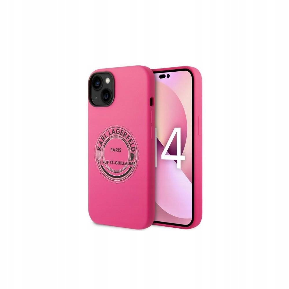 Etui Karl Lagerfeld Silicone Rsg na iPhone 14 Plus różowe Karl Lagerfeld