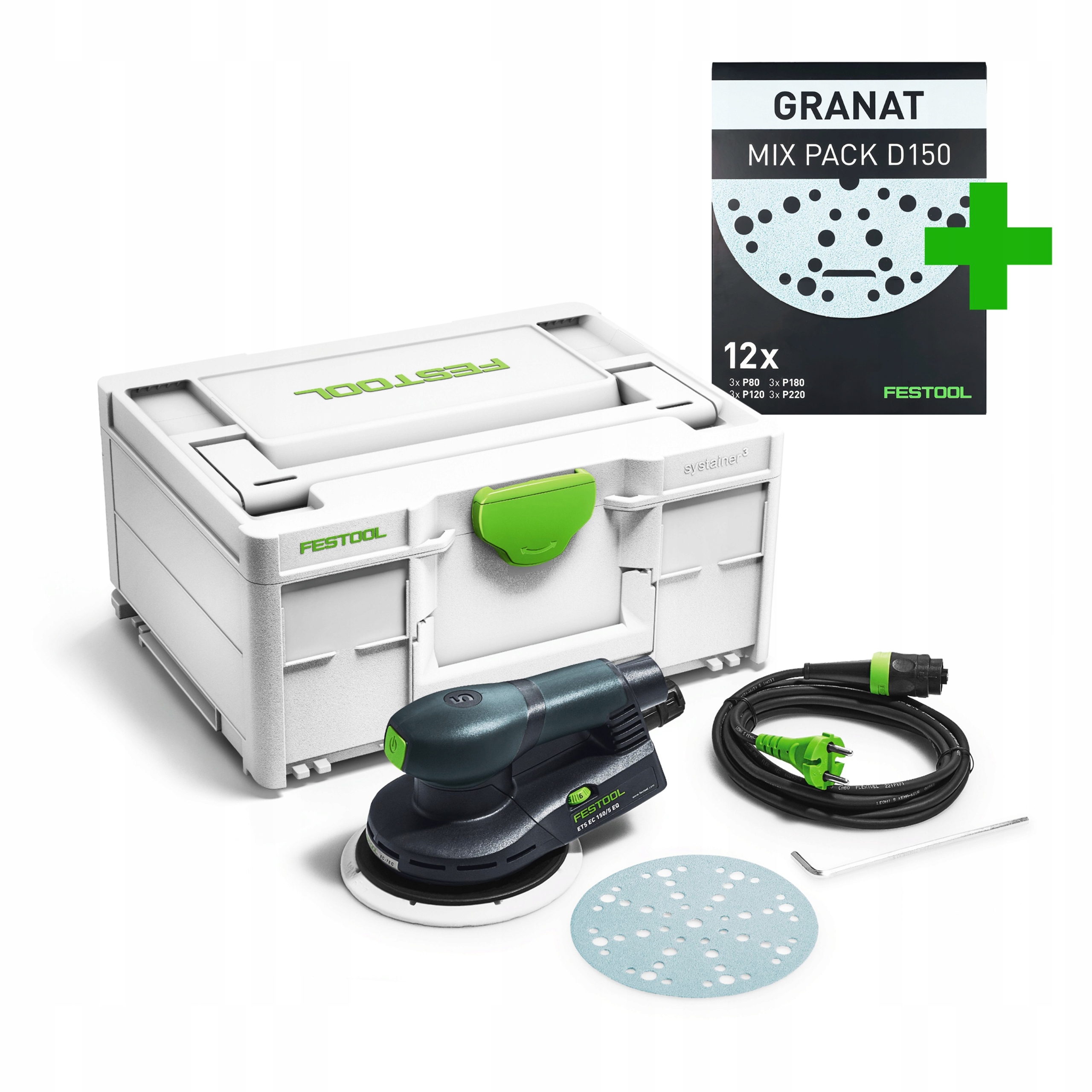 Szlifierka mimośrodowa Festool Ets Ec 1505 Eq Plus 576329 150 mm mocna