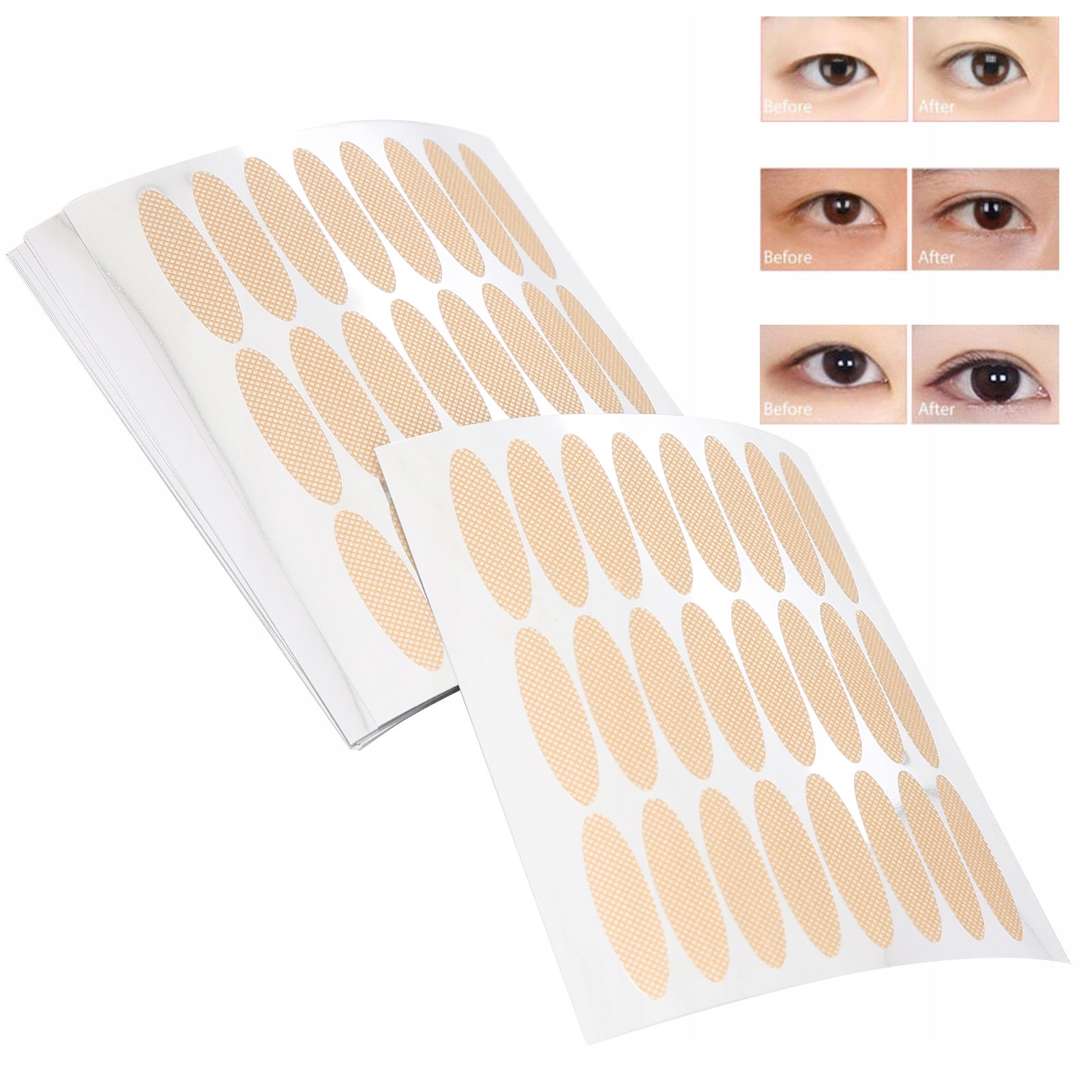 240 PAR PLASTRY NA OPADAJĄCE POWIEKI TASIEMKI KORYGUJĄCE TASIEMKA + WIDELEC