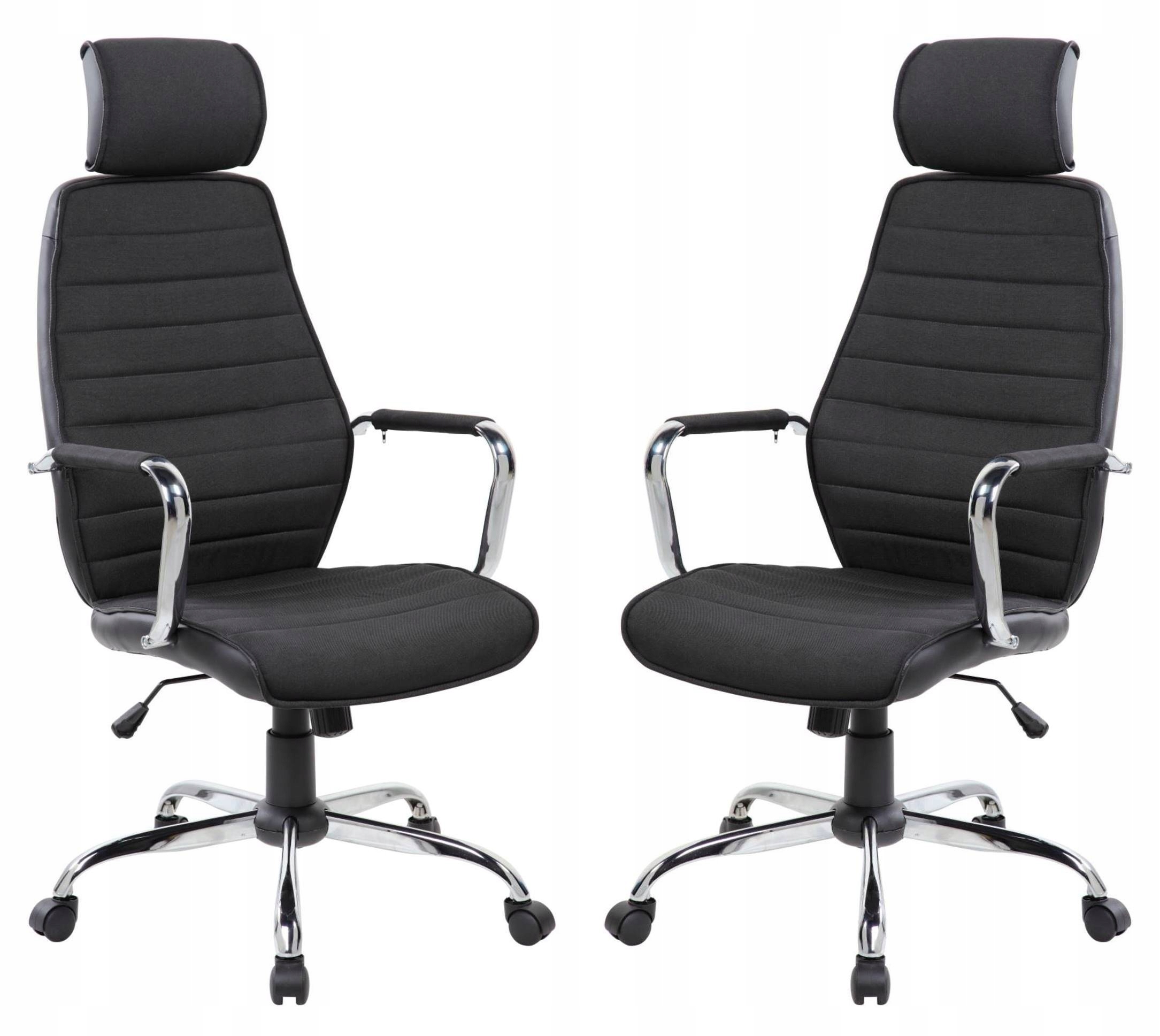 Fotel Biurowy Lp Czarny Obrotowy Tkanina Pracowniczy Ekoskóra Wysoki 120kg