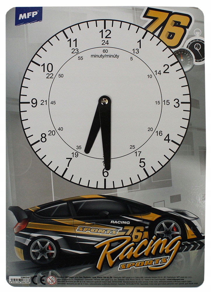 Часы детский для изучения чтения времени MFP