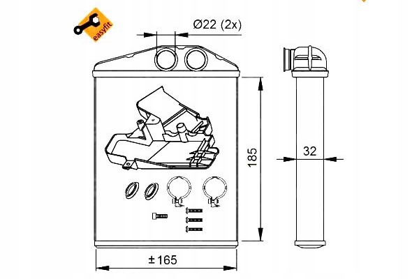 Nrf: Ohřívač Fiat Croma 2.2 16V (194)