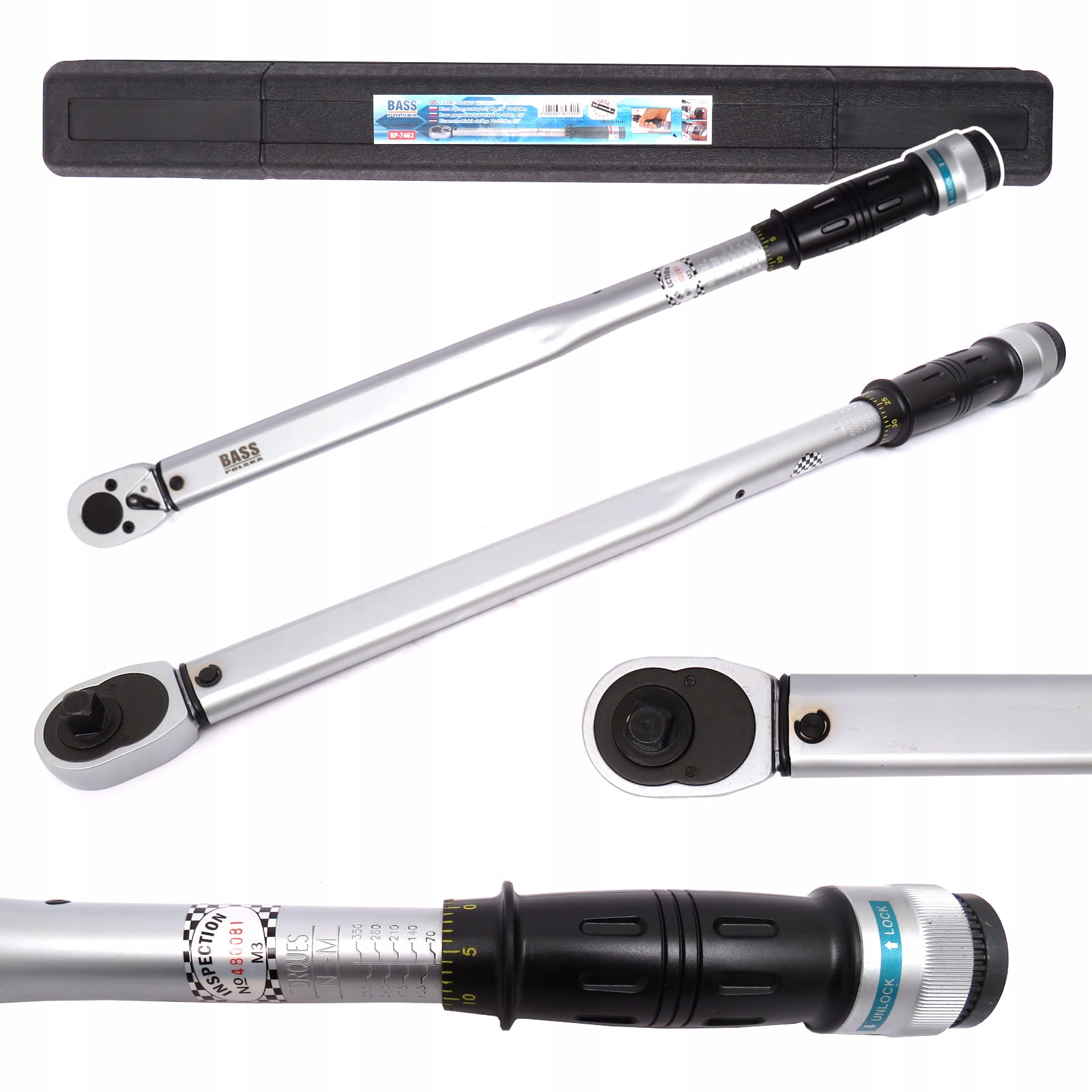 KLUCZ DYNAMOMETRYCZNY 70-350Nm 1/2'' Z REGULACJĄ