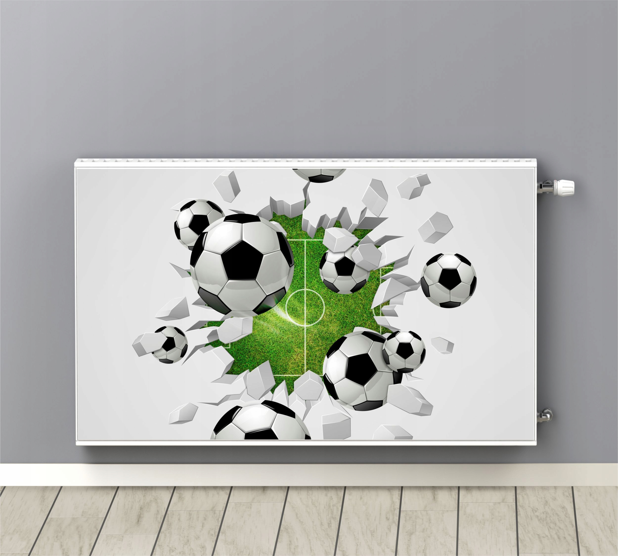 Maskovač na radiátor Magnetický míček 3D ozdoba 60x100 cm