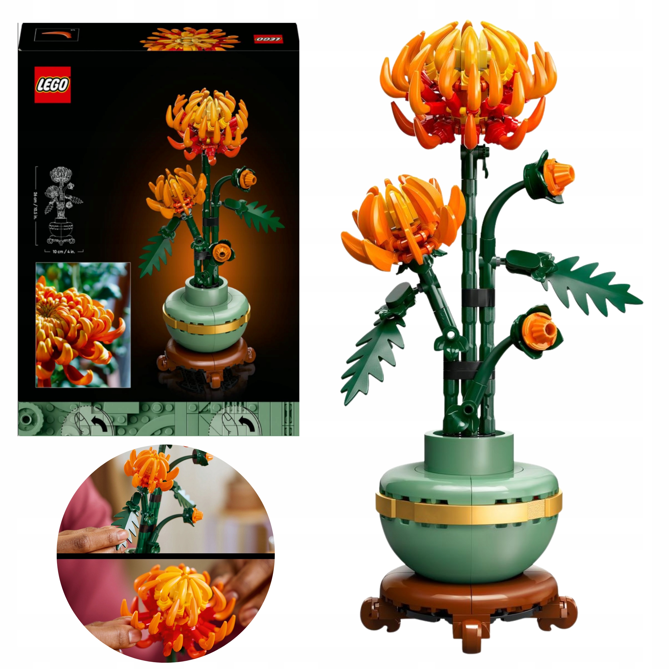 Lego Botanicals Przent Na Walentynki Zestaw XXL Duze Premium Chryzantema