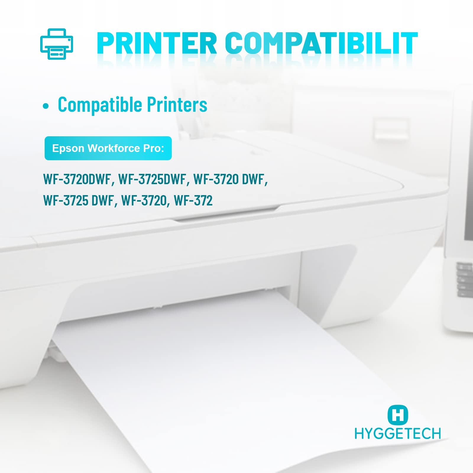 HYGGETECH Kompatybilne Tusze 34XL Do Epson Workforce Pro WF-3720 WF-3725 — miniatura 2