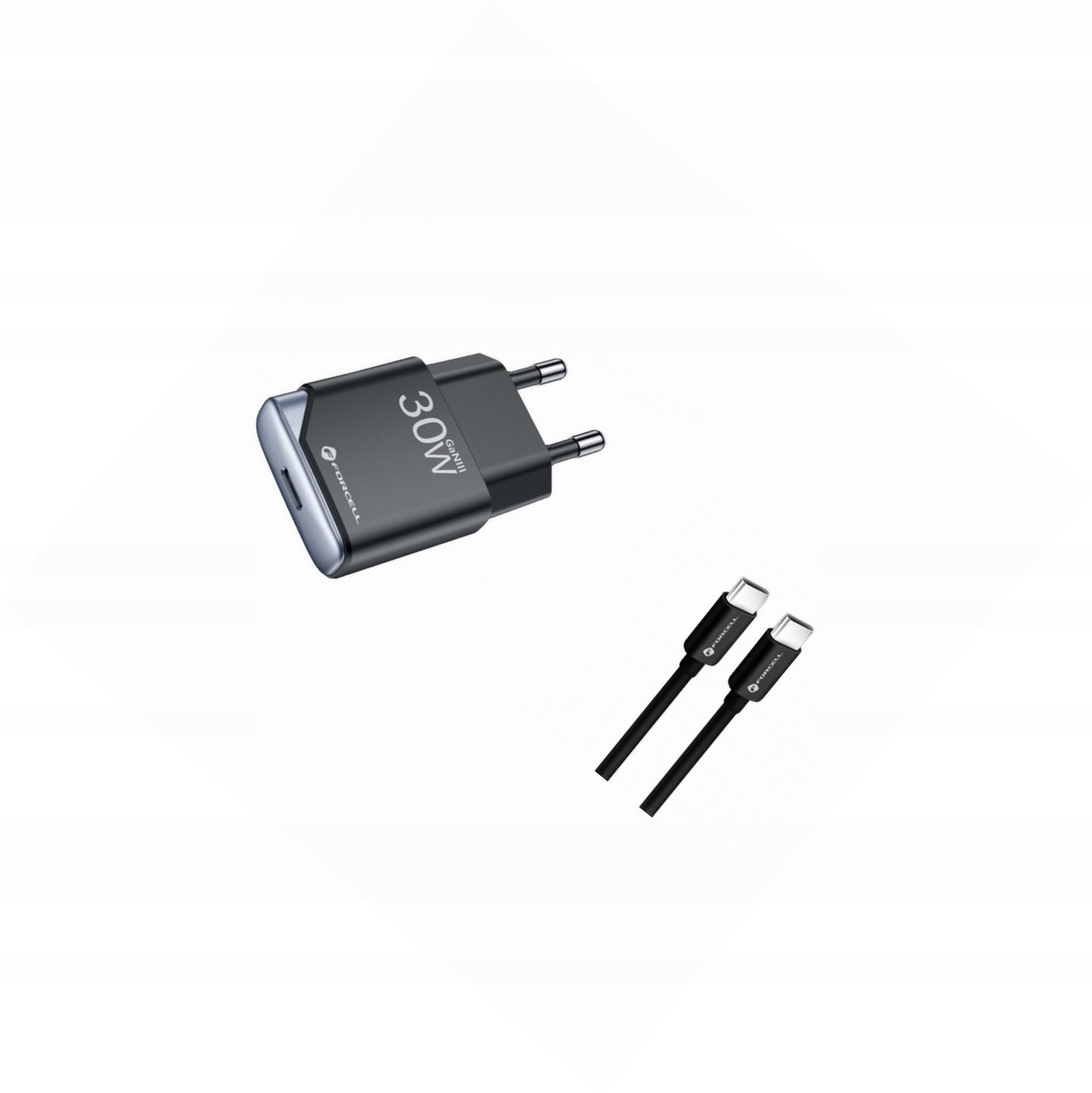 Ładowarka 30W czarna z przewodem 1,5 metra Usb-c do Xiaomi Redmi Note 9