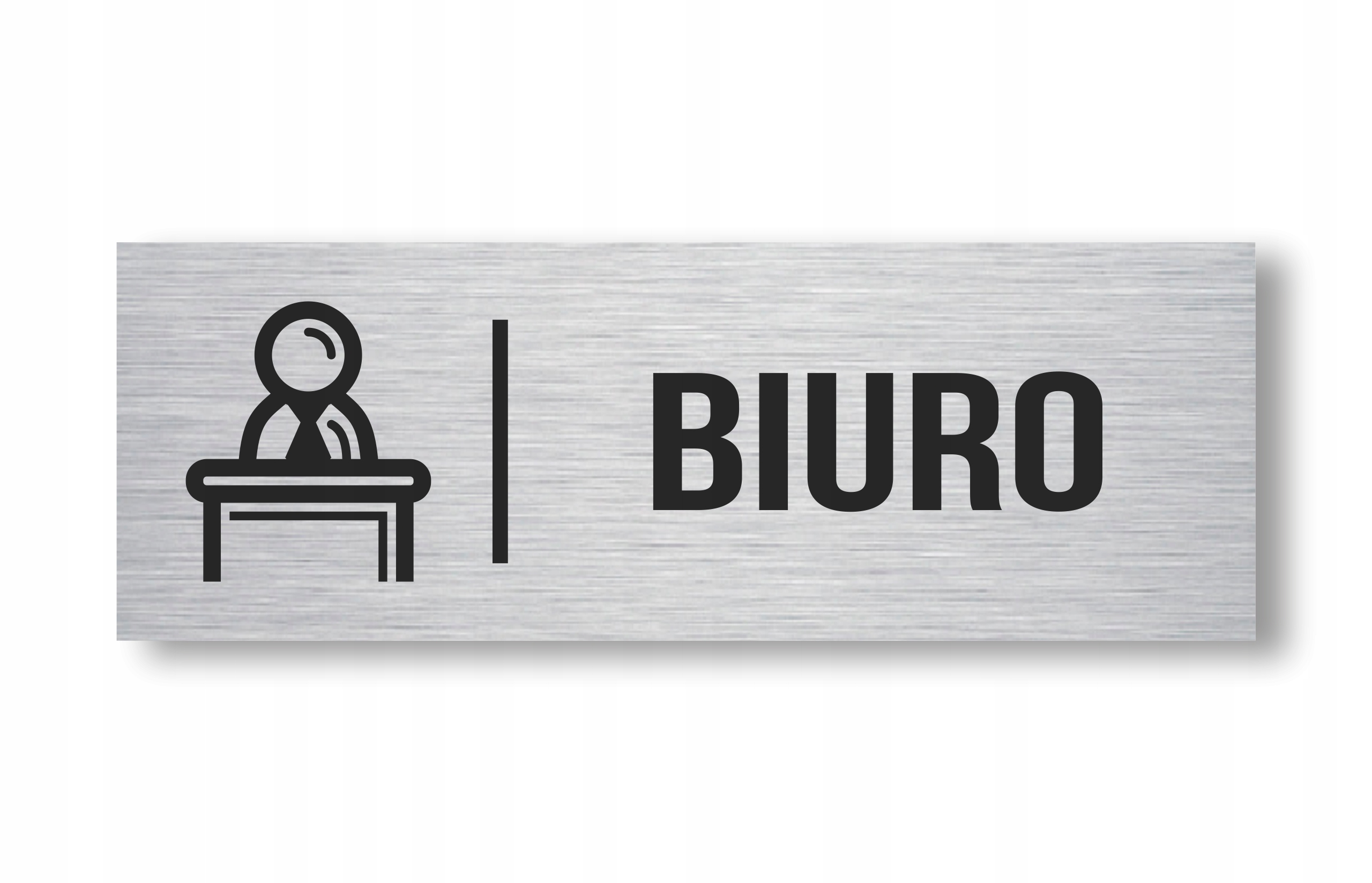 

Tabliczka Biuro Aluminium Uv 20x7cm