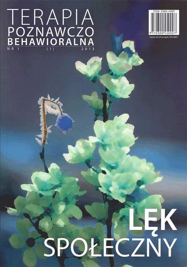 

Lęk społeczny. Terapia Poznawczo-Behawioralna
