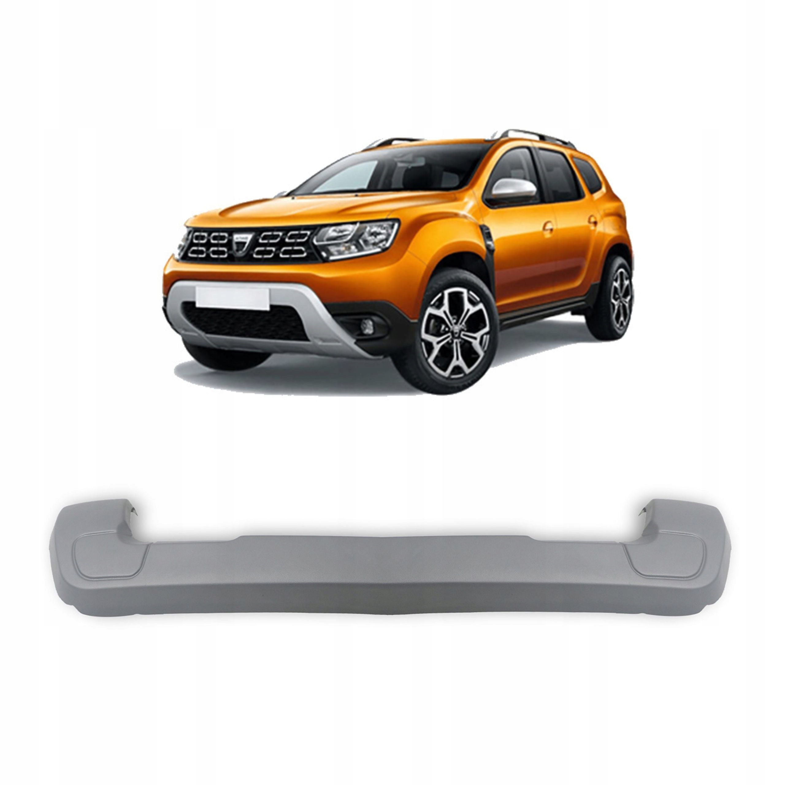 Difuzér zadního nárazníku šedý matný Dacia Duster od roku 2018 do roku 2023