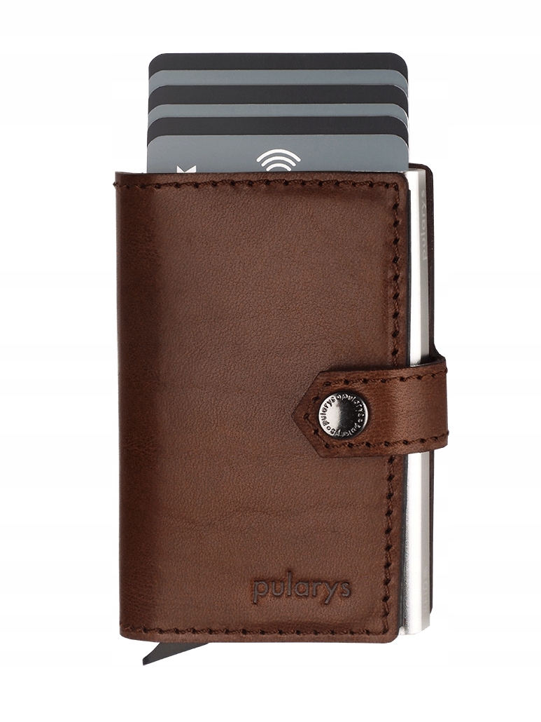 Pularys peněženka z pravé kůže hnědá unisex