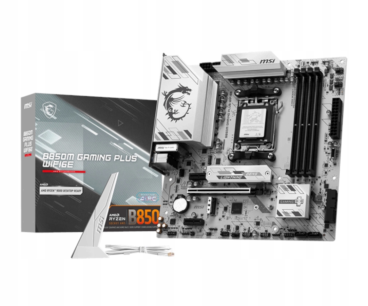 Płyta główna Msi B850M Gaming Plus WIFI6E mATX AM5 4xDDR5 2xM.2 Lan 2,5GbE