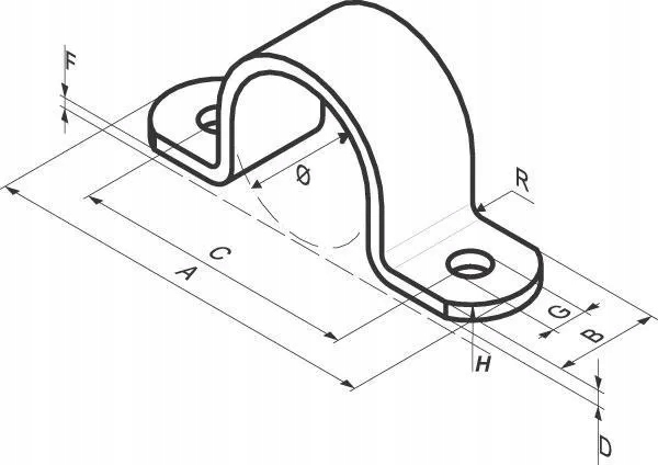 Obejma do rury 1/2 ocynk Producent części Kramp