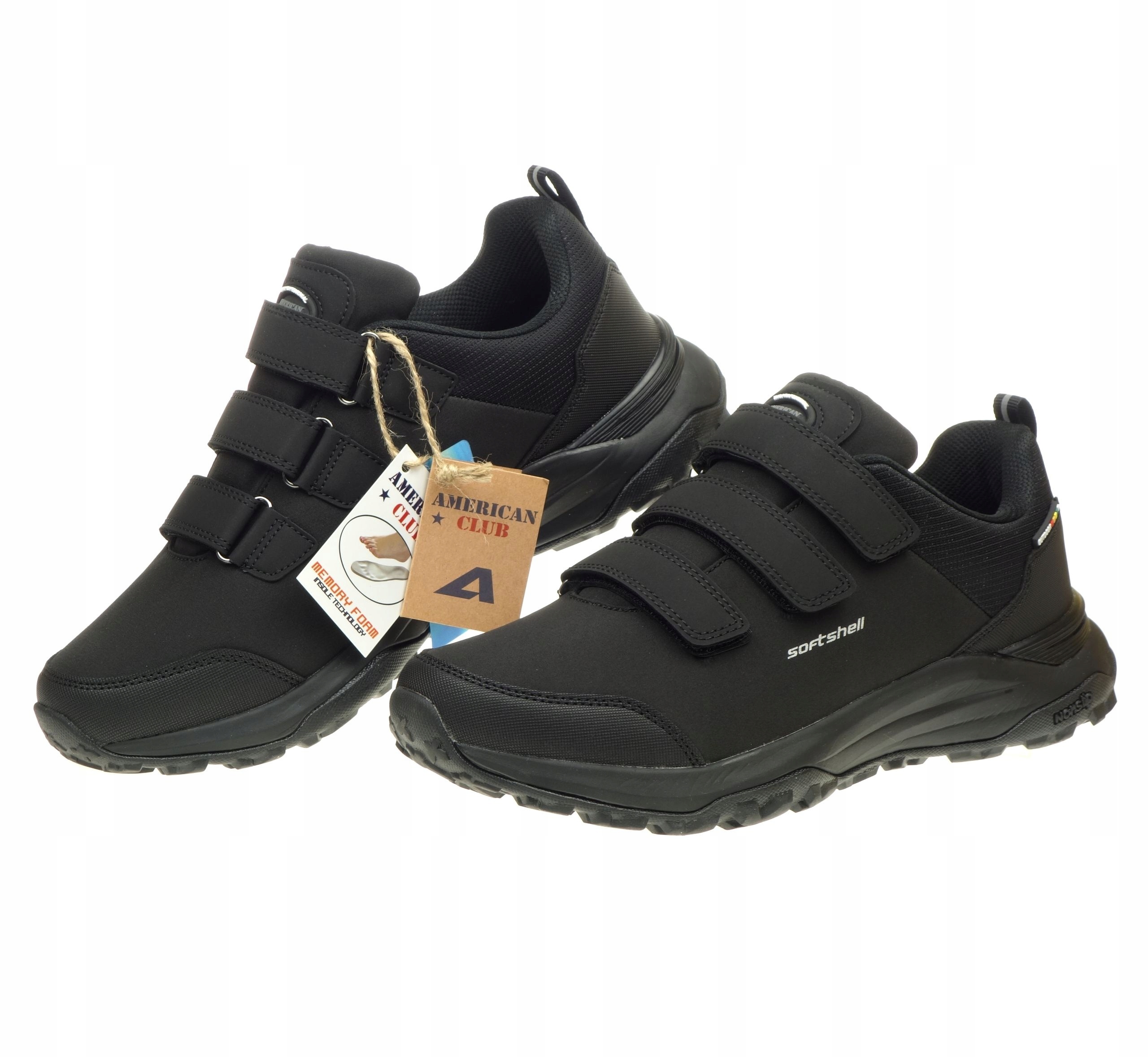 Lehké trekové boty American Club SoftShell Outdoor na suchý zip 39