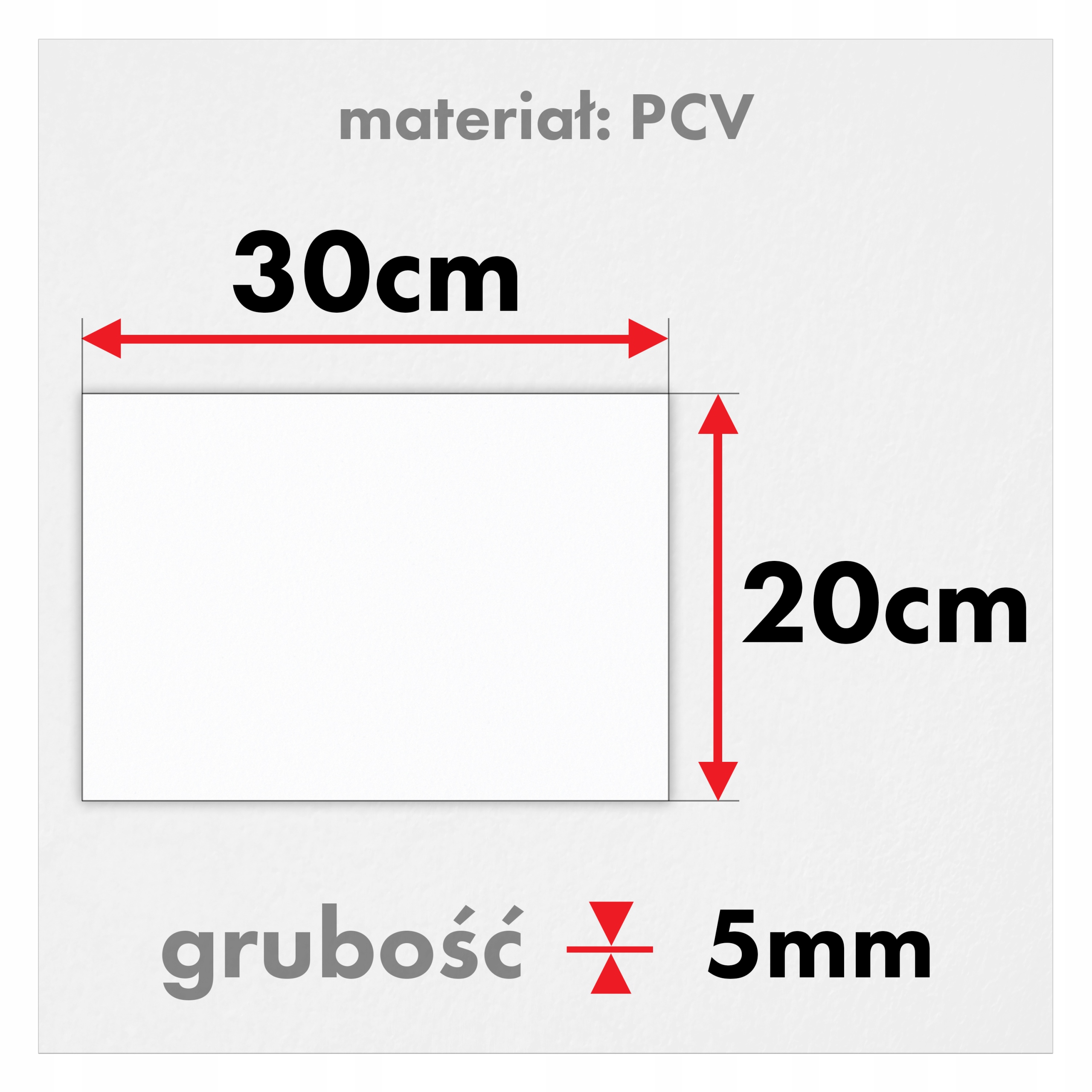 TABLICA ADRESOWA TABLICZKA Z NR NUMEREM NUMER DOMU 30x20 cm Grubość 5 mm