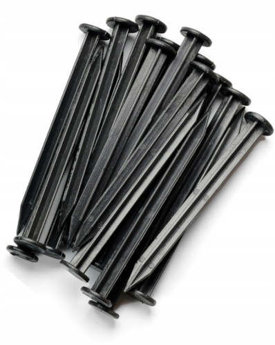 KOTWY MONTAŻOWE SZPILKI DO OBRZEŻY TRAWNIKOWYCH 50SZT. Stan opakowania oryginalne