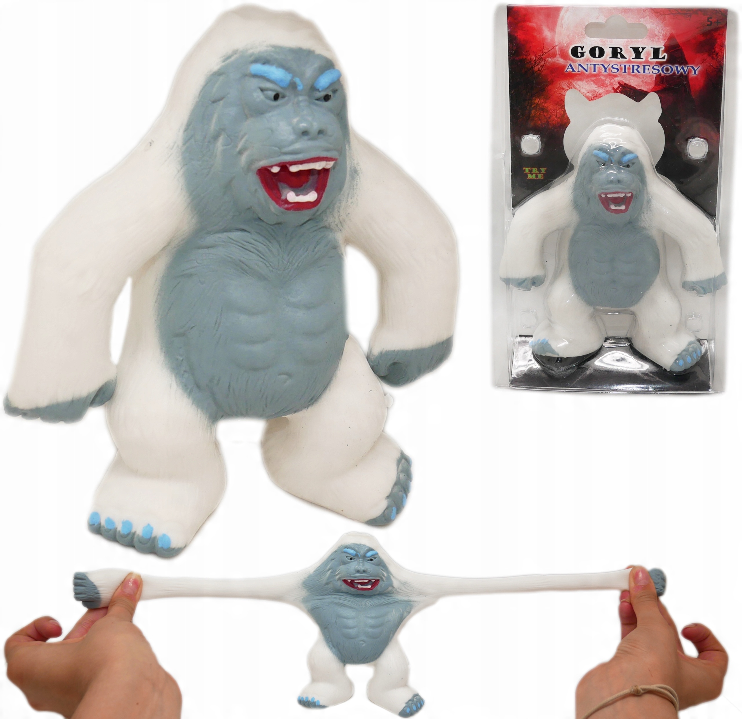 

Rozciągliwa Figurka Potwór monster Gumostwory Yeti