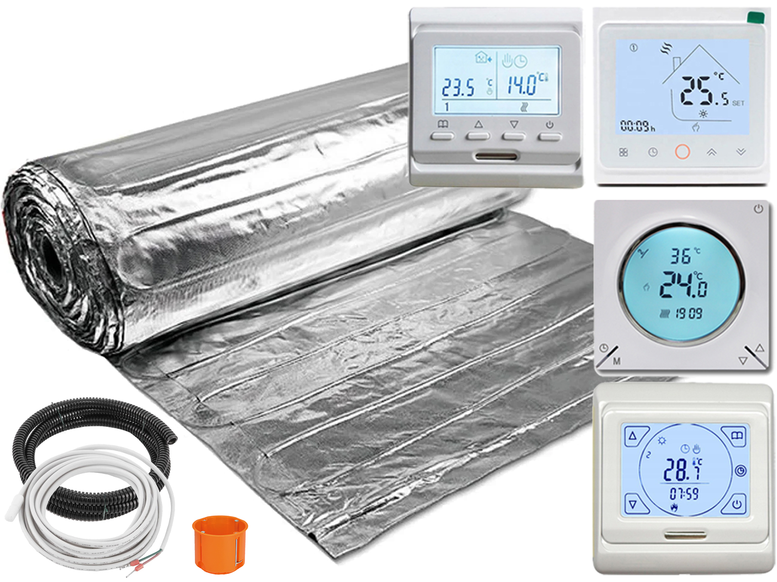 Sada vykurovacia podložka pod panely 2 m2 150 W/m2 Eco Regulátor Ovládač