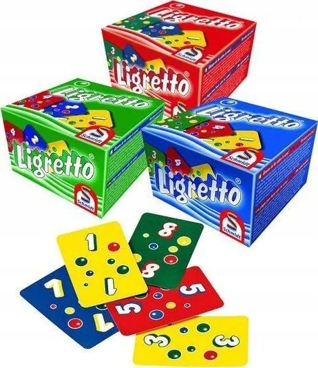 Gra w Karty Karcianka Towarzyska Gra Karciana Dla Dzieci Ligretto zielone