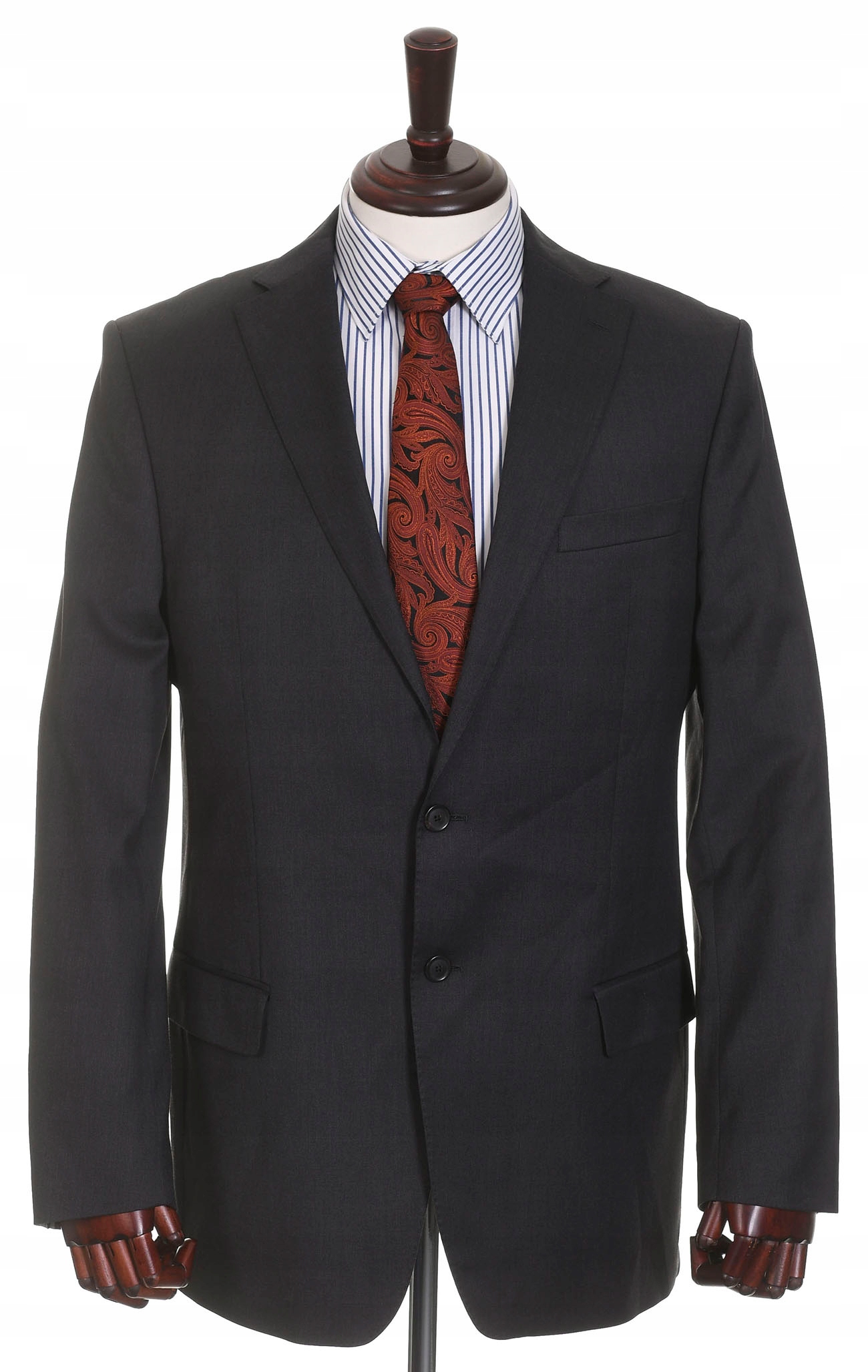 RENE LEZARD LORO PIANA grafitowa marynarka męska wełna z merynosów r. 52