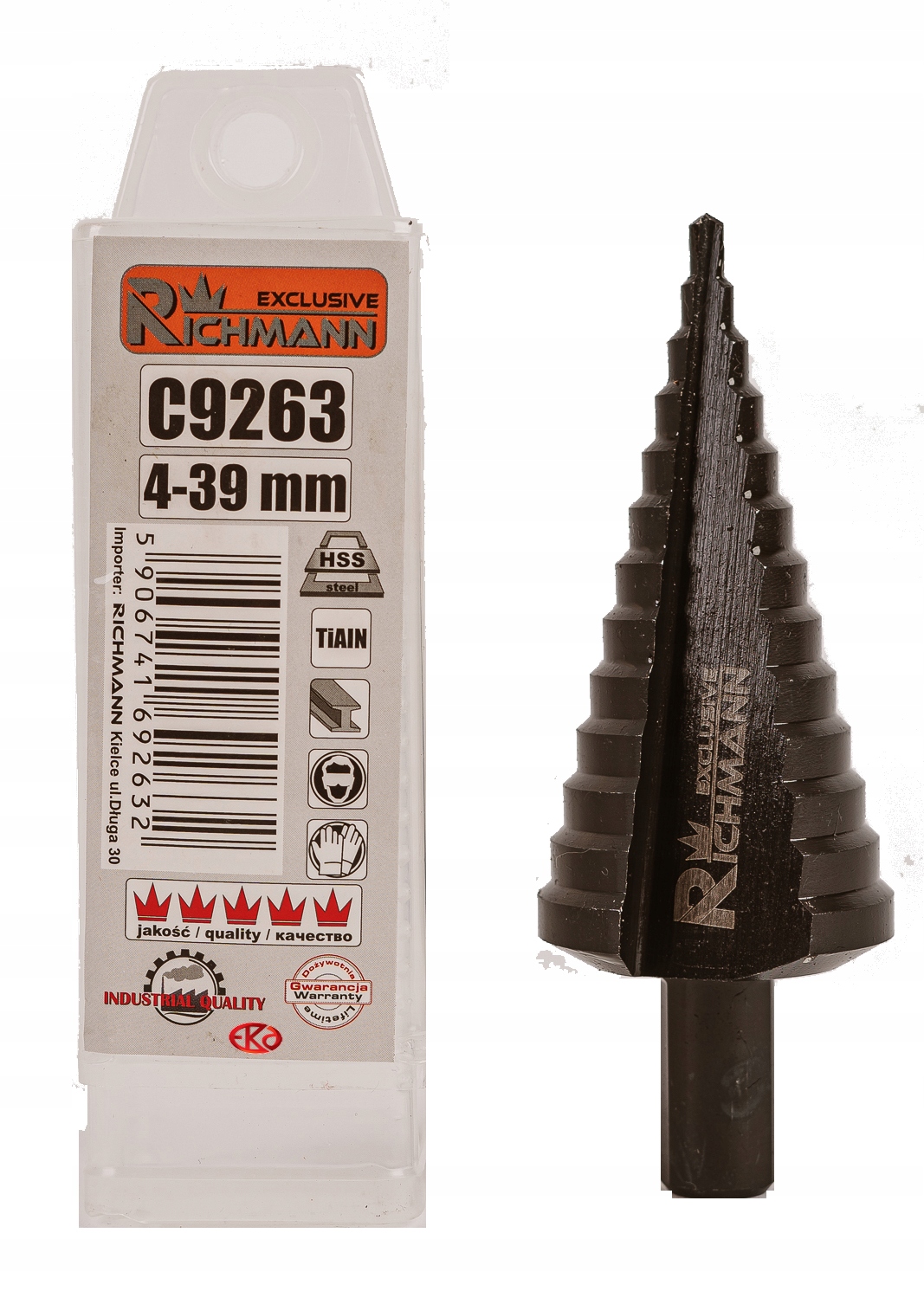 

Wiertło stopniowe tytanowe 4-39mm C9263 Richmann