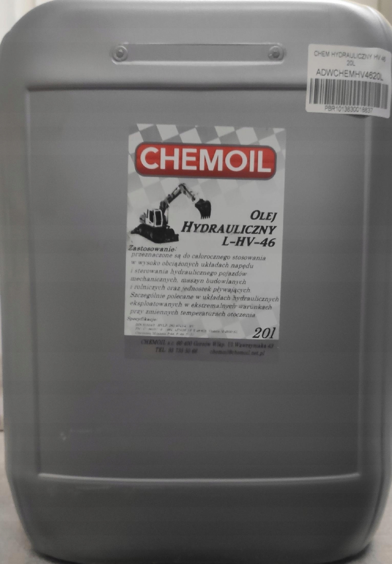 OLEJ HYDRAULICZNY HV 46 20L