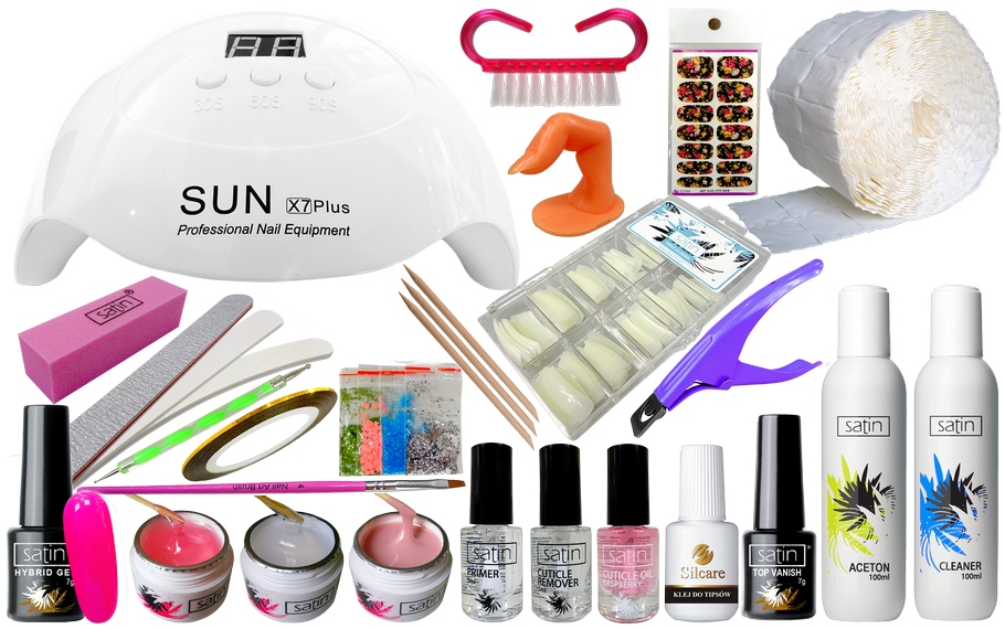 Startovací Sada Pro Prodlužování Nehtů S Lampou