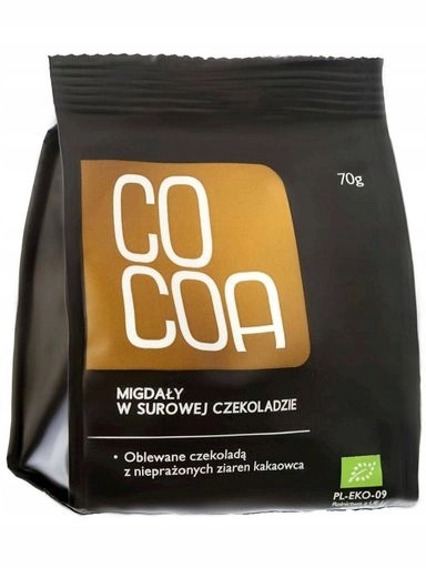 3x Cocoa Mandle v raw čokoládě Bio 70 g