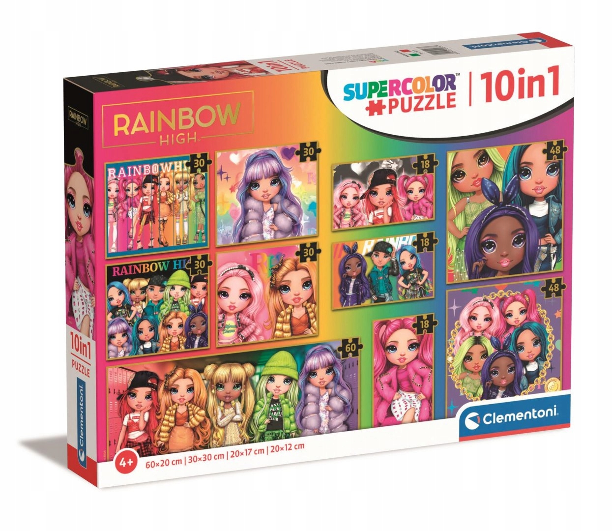 

Clementoni: Puzzle 10w1 Rainbow High Kol