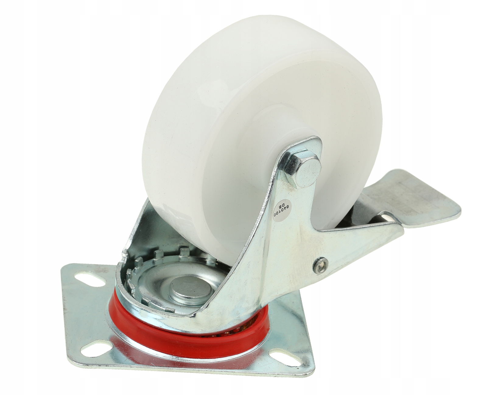 KÓŁKO OBROTOWE DO WÓZKA 100 mm Z HAMULCEM KOŁO JEZDNE TRANSPORTOWE NYLONOWE