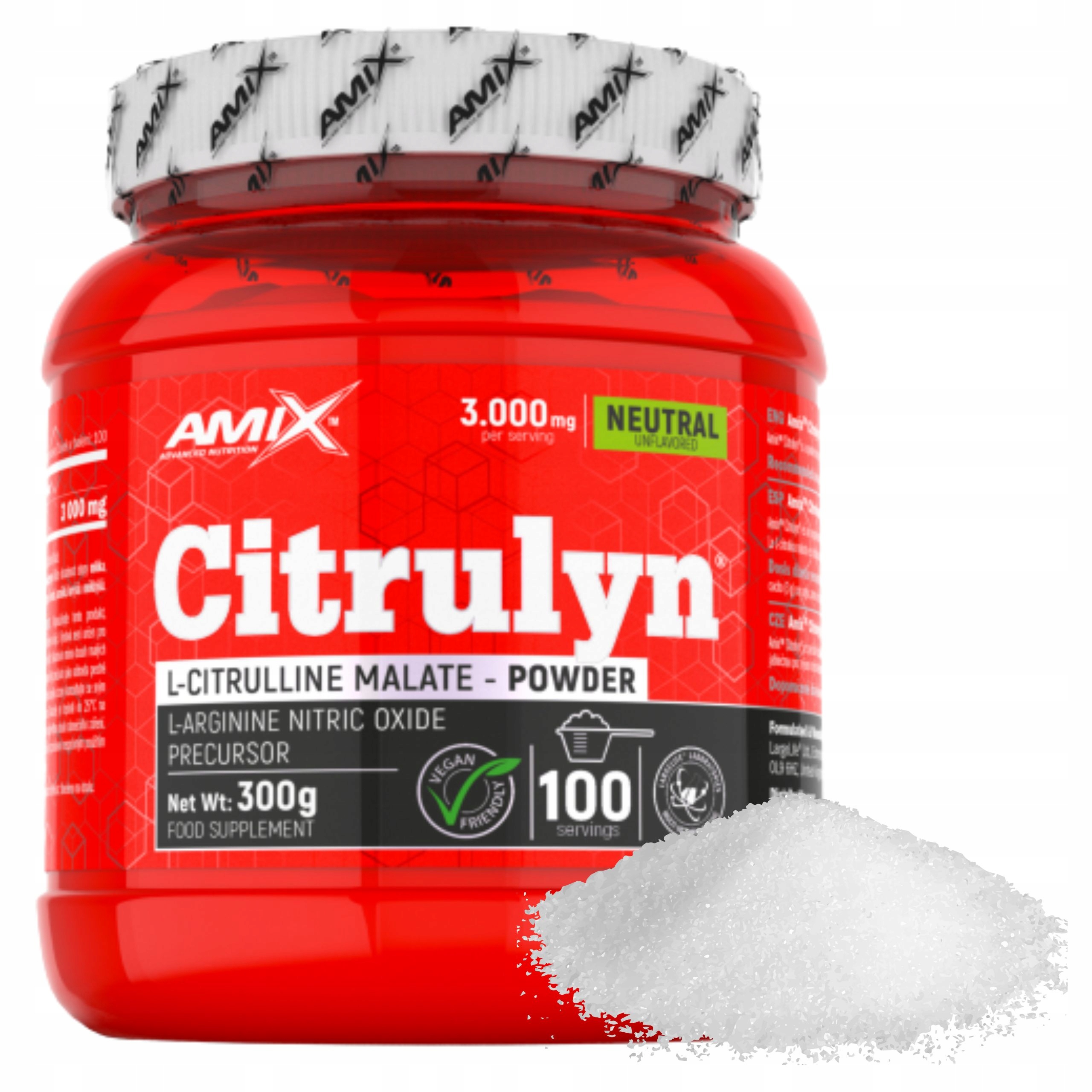 Cytrulina Předtréninková Amix Svalová pumpa Booster oxidu dusnatého Síla