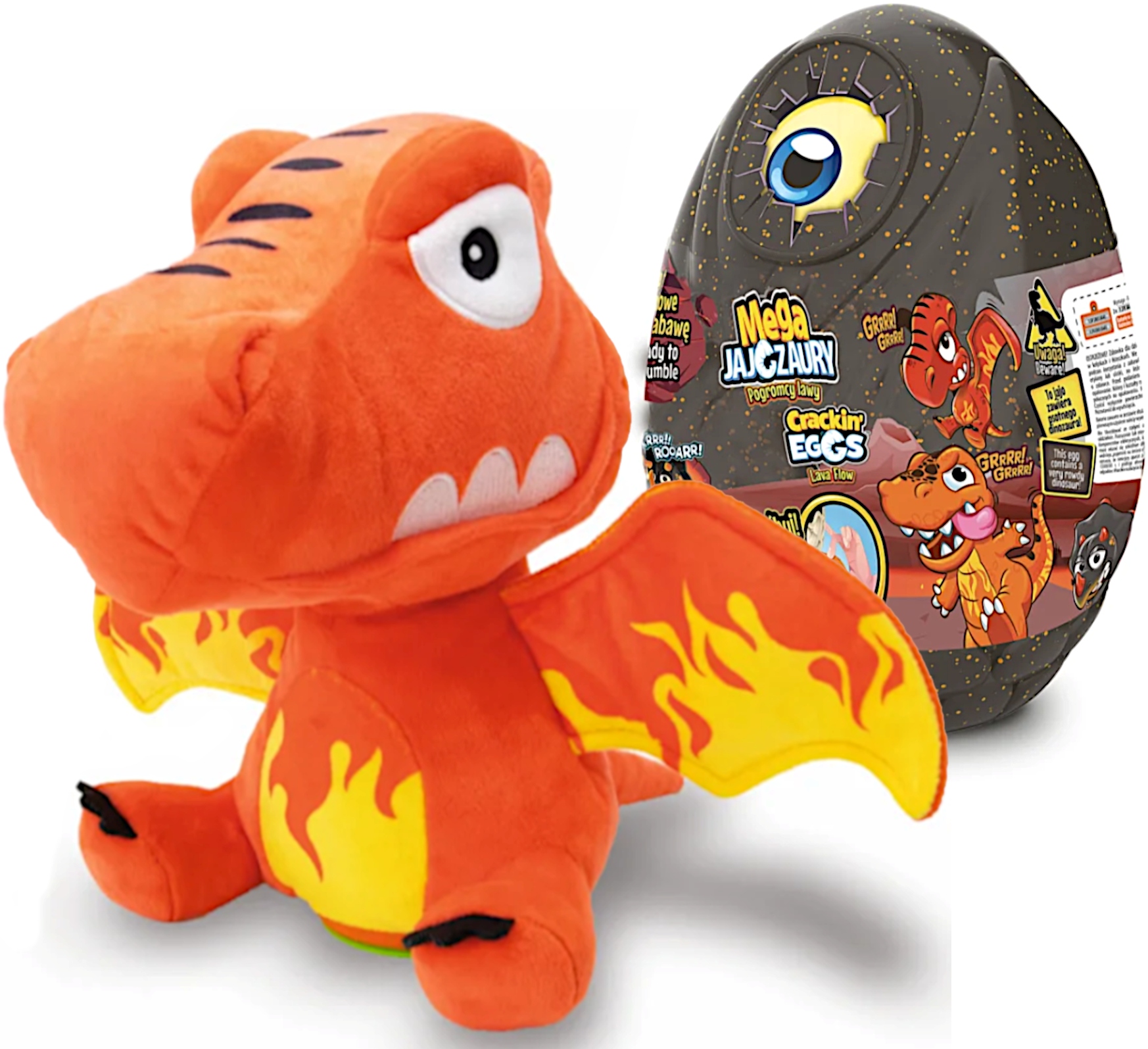 

Jajozaury Dinozaur W Jajku Flame Plusz 26 CM