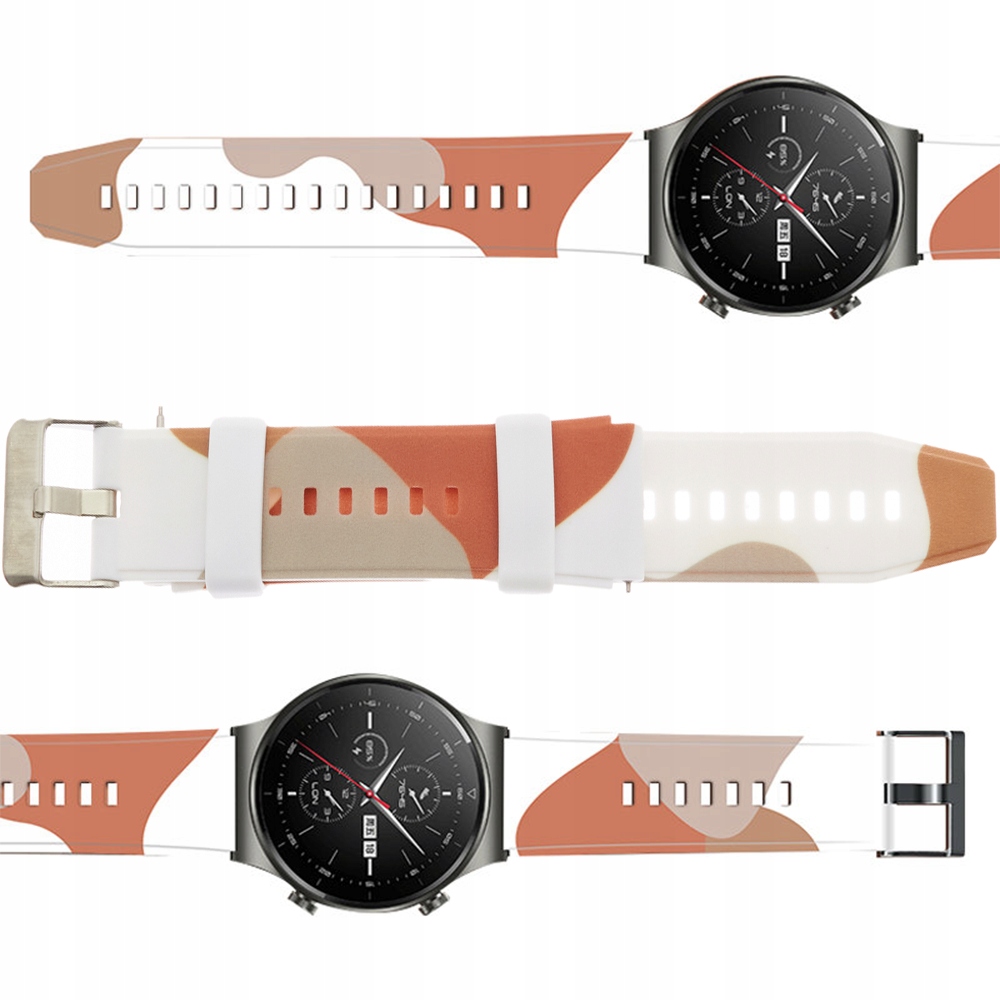 Pasek Strap Moro do Samsung Galaxy Watch 40 41 42 43 44 mm silikonowa do 5