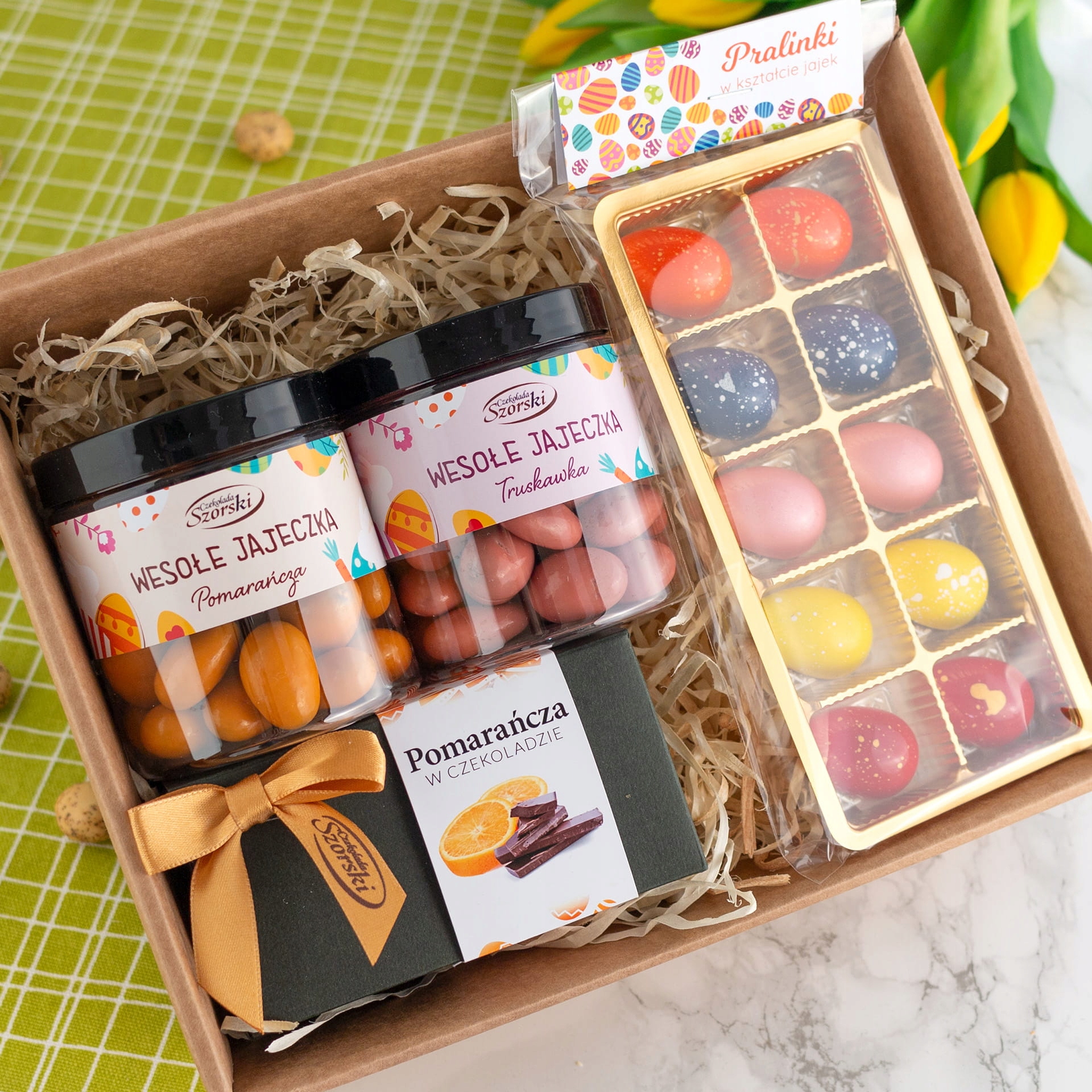 Zestaw słodyczy na Wielkanoc