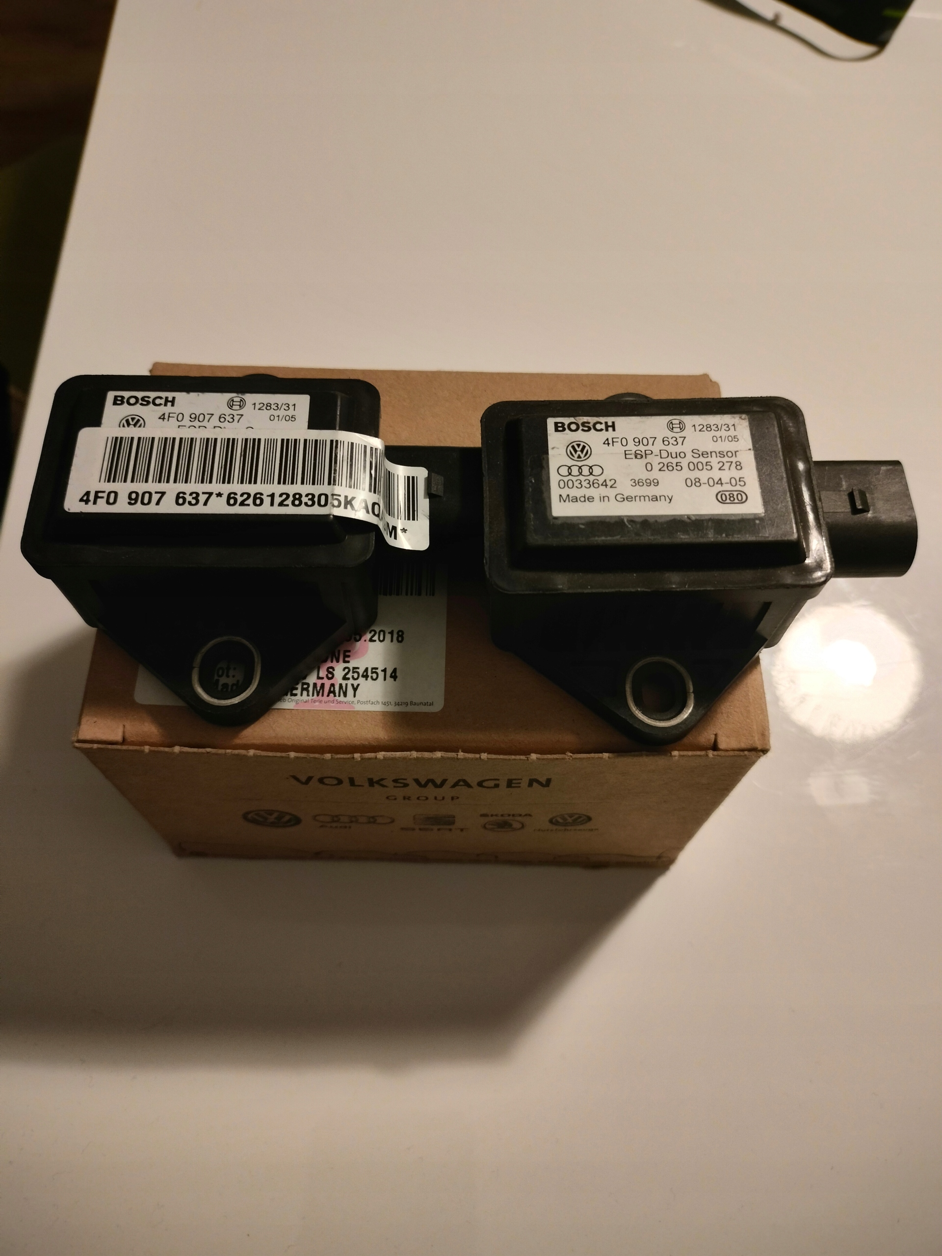 Датчик модуль ESP AUDI A6 C6 4f0907637