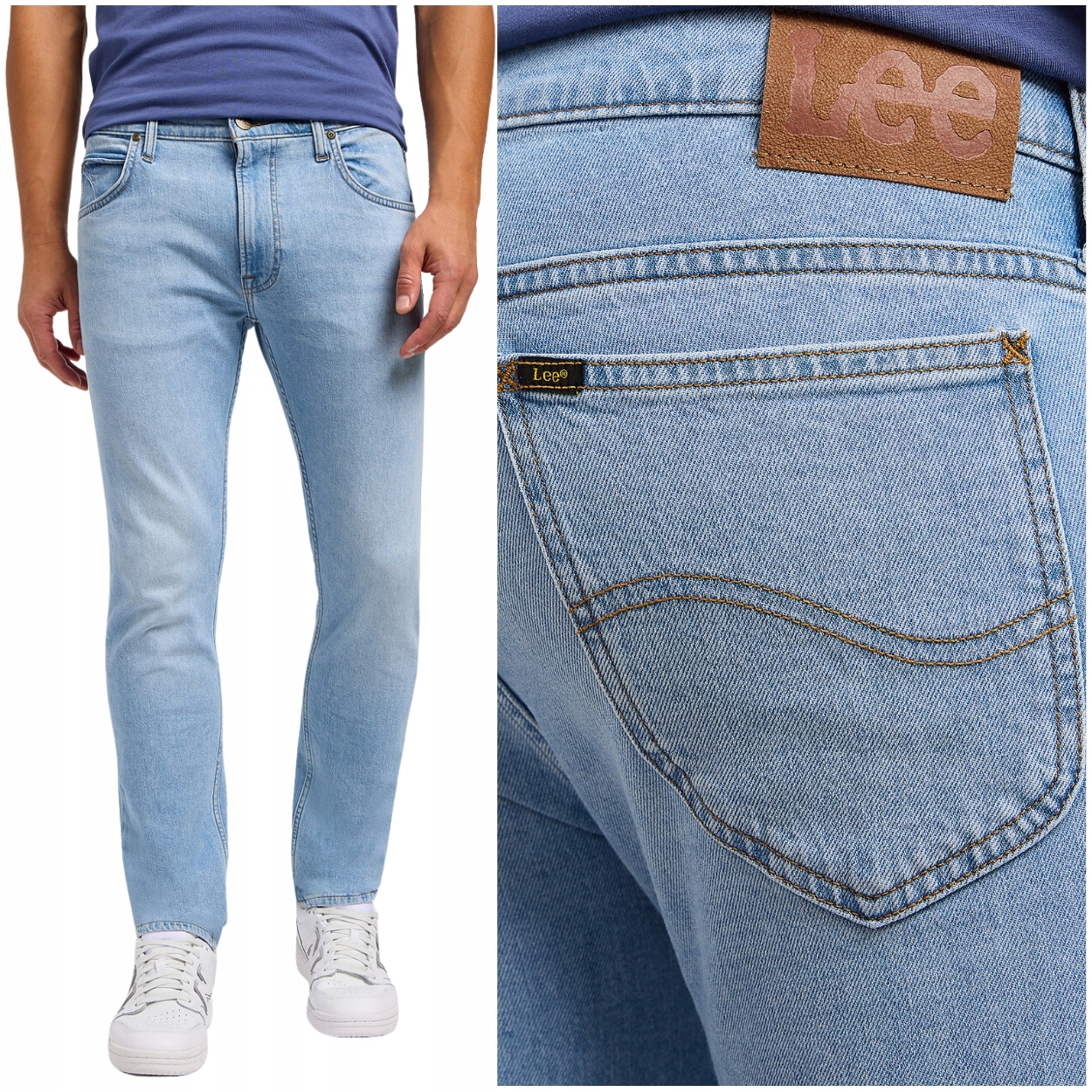 Lee Rider slim River Run lehce vypasované světlé džíny W33 L34