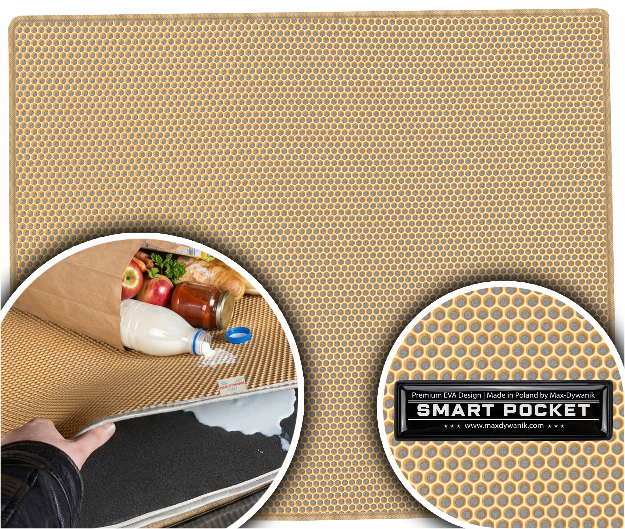 Peugeot 5008 I 5os 2009-2017 Vložka batožinového priestoru Eva Smart Pocket Béžová
