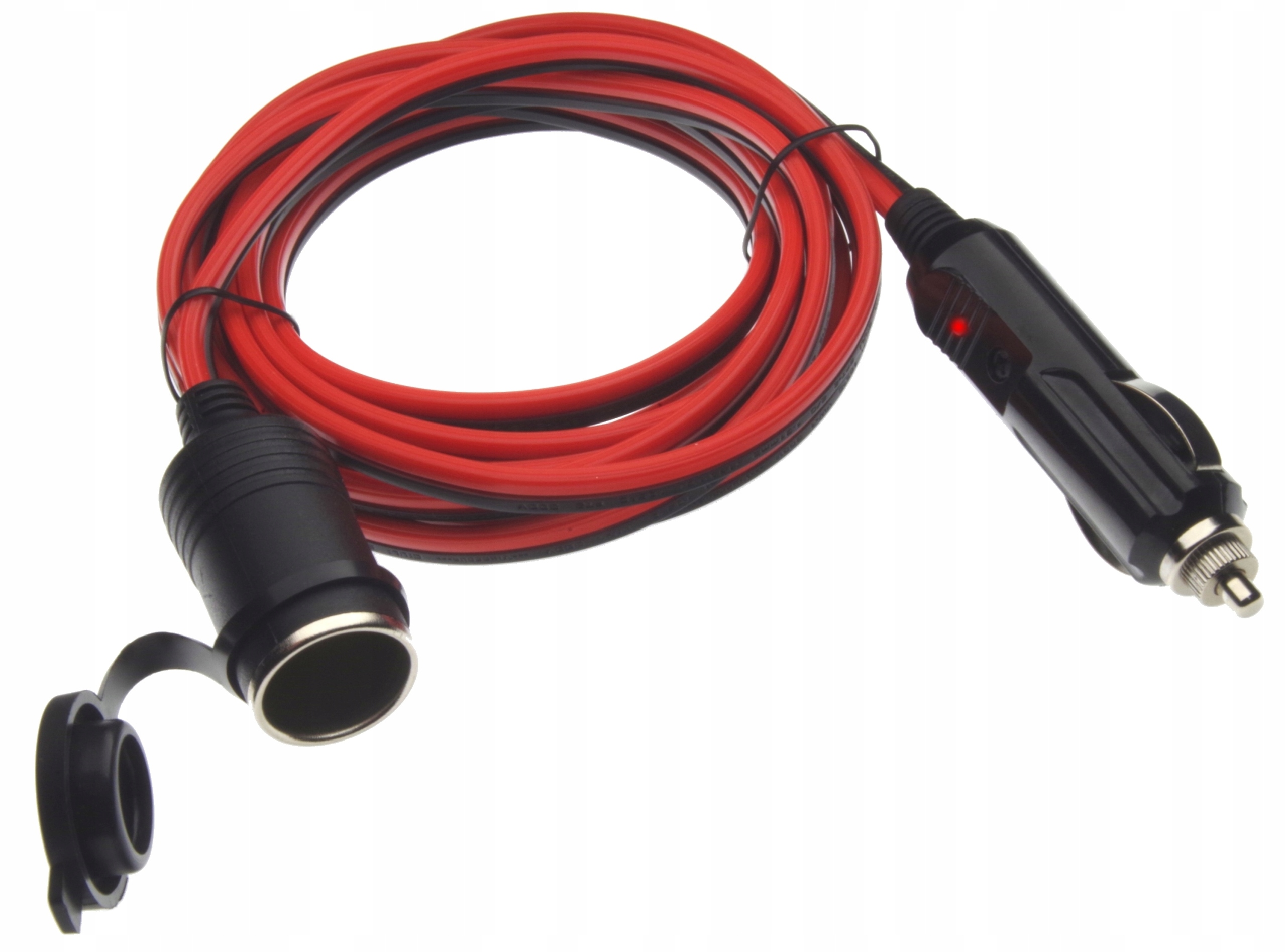 

Przedłużacz 3m gniazda zapalniczki 12/24V 15A Led