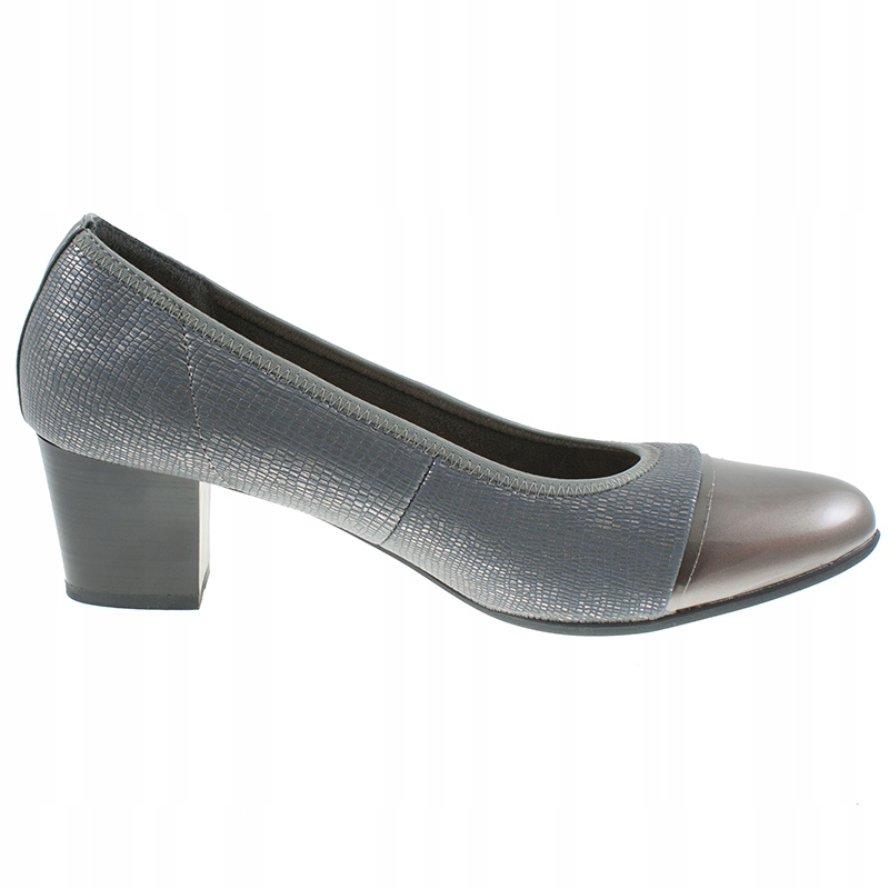 Boty na podpatku vč. kůže elegantní Širší lehké dámské Wojtyłko 40